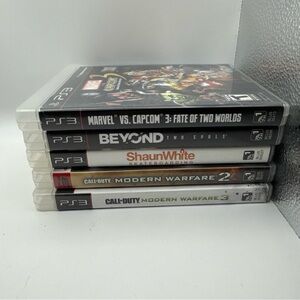 PS3 Video Game Bundle - Marvel, Beyond, Shaun White, Call of Duty